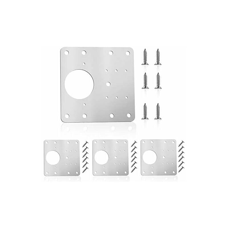 Piastra di Riparazione Cerniera, 4 Pezzi Kit di