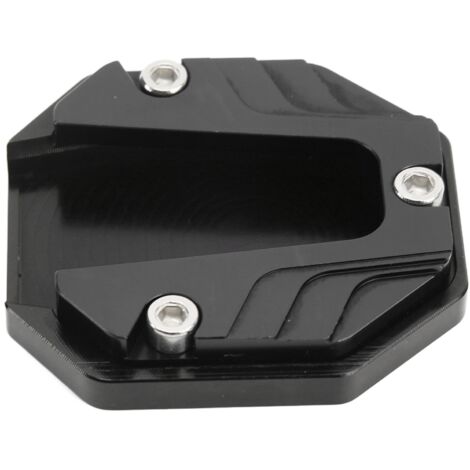 Piastra di supporto per cavalletto laterale per moto, accessorio di supporto per cavalletto laterale ad alta resistenza di colore nero