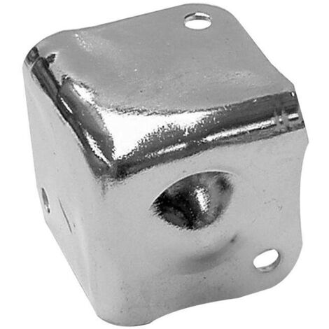 Piastra di supporto per diffusori, metallo bianco, 38 x 38 mm x 90°, per diffusori, 38 x 38 mm x 90°.