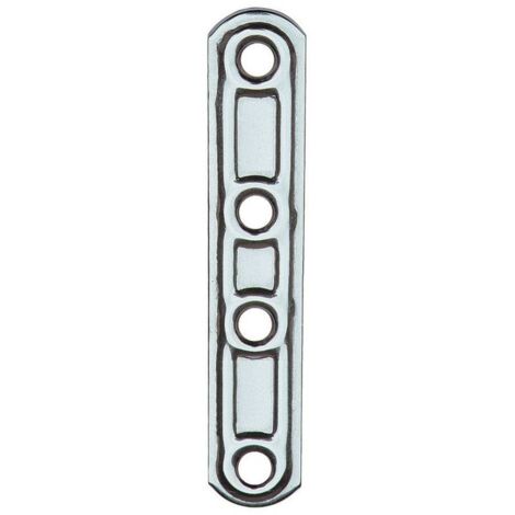 Piastra Diritta Inox 4 Fori Art.163In 60 Mm - 20 Pz