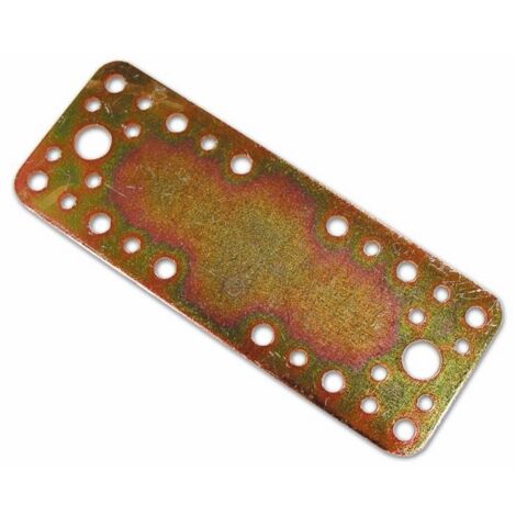 Piastra Diritta per Travi Extra Pesante in Acciaio170X65 mm spessore 2,5mm 25 Pz
