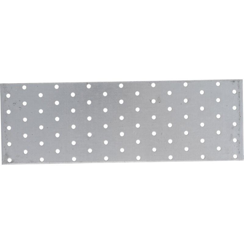 Piastra Forata Dritta In Acciaio 300 X 100 X 2 Mm