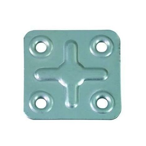 PIASTRA GIUNZIONE 4 FORI mm.40x40 ZINCAT