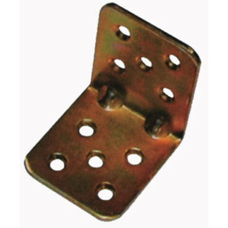 PIASTRA GIUNZIONE PIEGATA PER PALI MM 90X90X40 SPESSORE MM 2,5 PZ. 2 (22782/2)