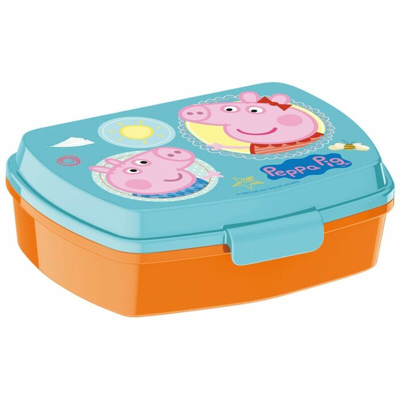contenitore per sandwich peppa pig having fun plastica rosa chiaro (17 x 5.6 x 13.3 cm)