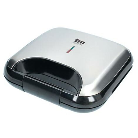 Piastra Grill Elettrica TM Electron Acciaio 750 W Doppia