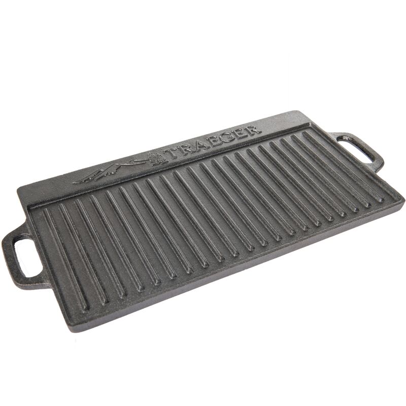 Traeger Piastra In Ghisa Smaltata Per Cottura Reversibile Double Fa...