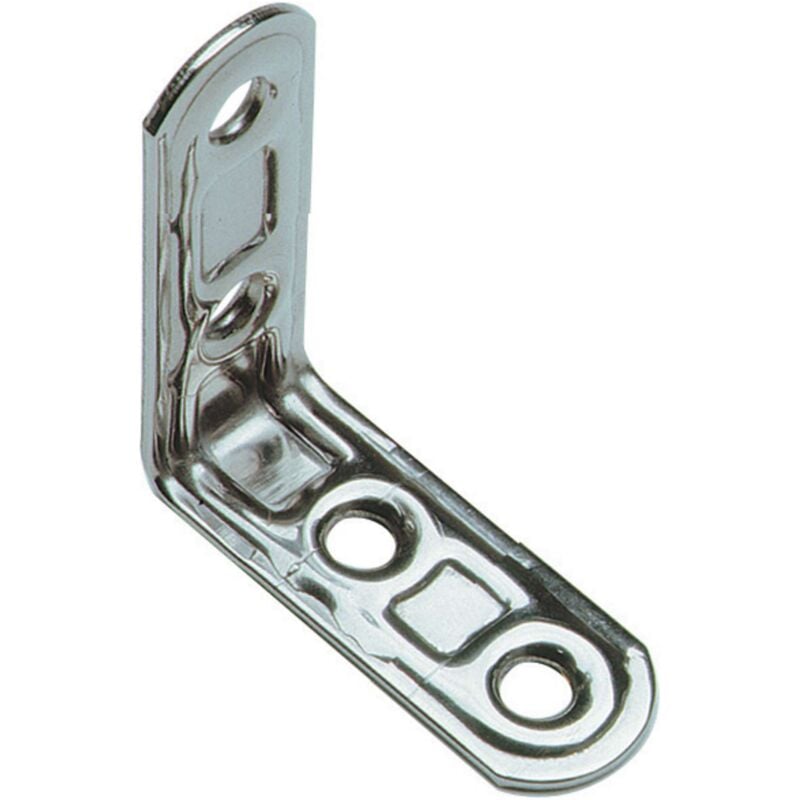 Piastra Angolare Inox 4 Fori Art.164In 50X50 Mm - 20 Pz