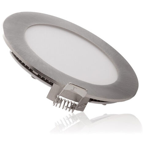 Piastra LED 9W 720Lm PF 0.99 Nichel Satinato 230V AC