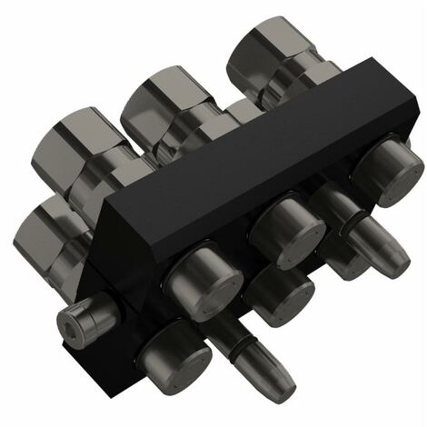 Piastra multiconnessione parte mobile da 1/2" 4 linee Faster
