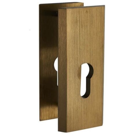 Piastra oblunga per maniglia per porta FLOKO PATINA