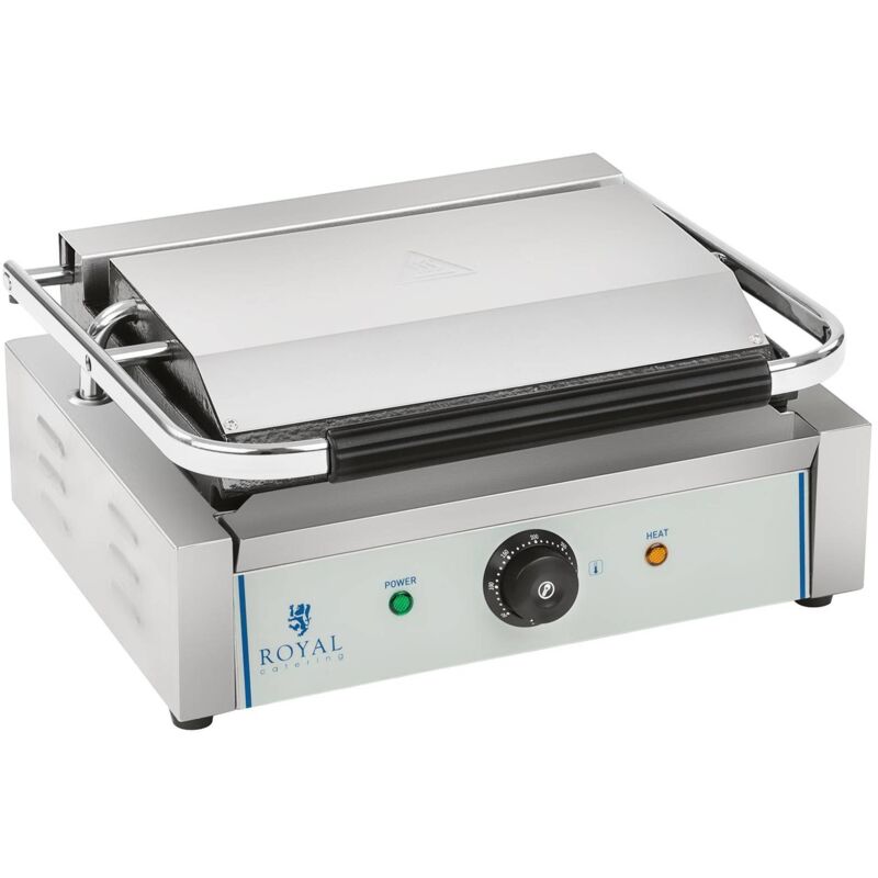 Royal Catering - Grill a Contatto Inox Rckg-2200-G Dimensioni 36 x 43 x 52 Cm Peso 17 9 Kg