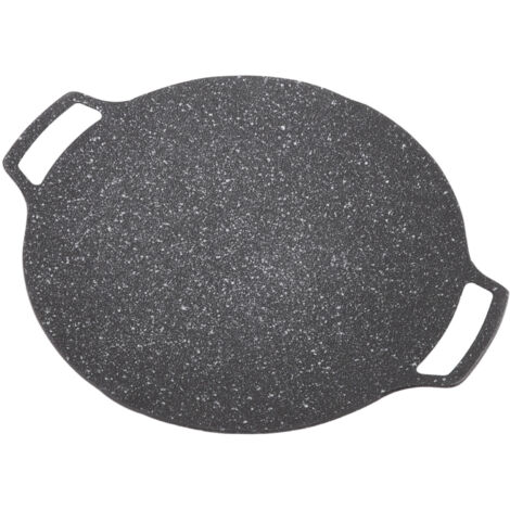 Piastra per barbecue coreana Griglia per barbecue Padella circolare antiaderente per fornello da esterno domestico Tipo a gas 36 cm
