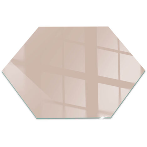 Piastra per Camino di Vetro Temperato Premium Design Elegante e Sicuro Protezione del Pavimento dal Calore Colore Marrone chiaro h40 cm