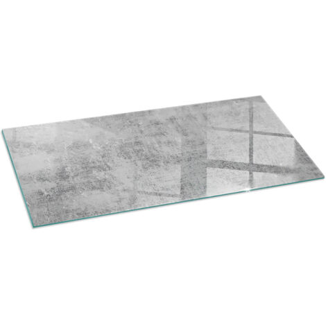 Piastra per Camino di Vetro Temperato Protezione del Pavimento dal Calore Resistente a Scintille e Graffi Struttura sfondo astratta 125x50 cm