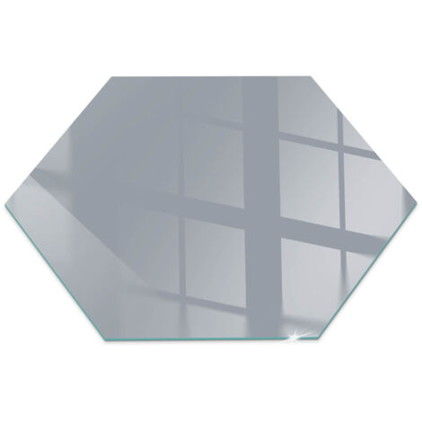 Piastra per Camino di Vetro Temperato Protezione per Caminetto dal Calore Resistente a Scintille e Graffi  Colore grigio h40 cm