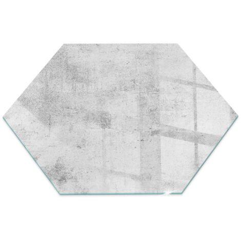 Piastra Per Camino Protezione In Vetro Temperato Per Camino A Legna Resistente Al Calore Texture in cemento grezzo h40 cm