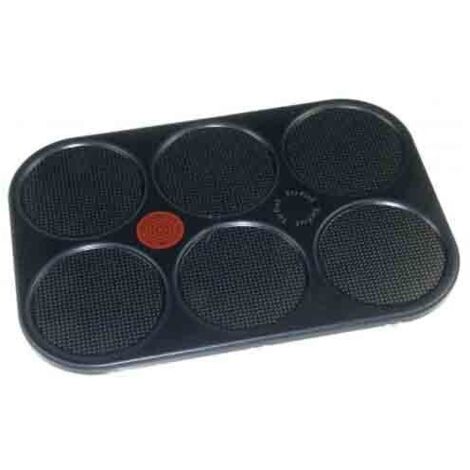 Piastra per crepes tefal nero 6 crepes simultanee