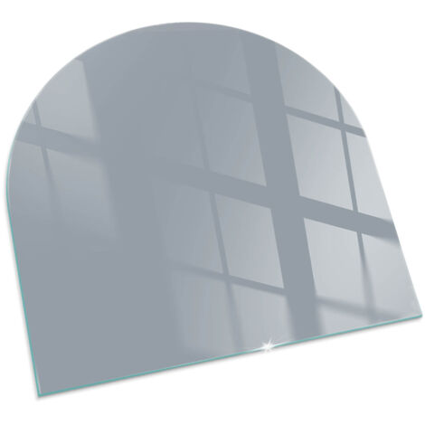 Piastra per Fondo Camino Eccellente Piastra Protezione da Scintille in Vetro di Sicurezza ESG Colore grigio 100x100 cm
