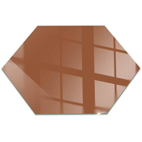 Piastra per Fondo Camino Eccellente Piastra Protezione da Scintille in Vetro di Sicurezza ESG Colore marrone h40 cm