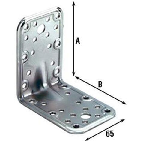 PIASTRA PER TRAVI "773-IN"  90X90MM PIEGATA INOX -STA25