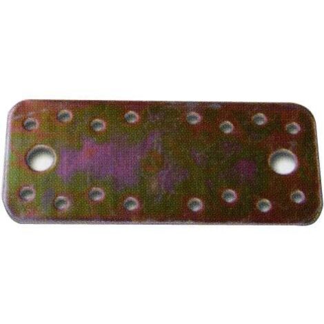 PIASTRA PER TRAVI DIRITTA 130X55MM ZINCO+