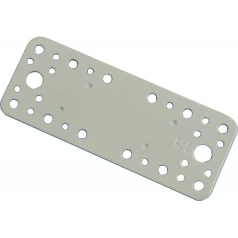PIASTRA PER TRAVI DIRITTA 170X65MM ACCIAIO BIANCO