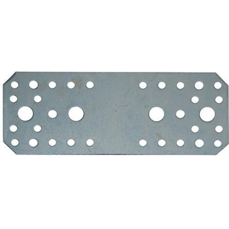 PIASTRA PER TRAVI DIRITTA 170X65MM ZINCATA BIANCO