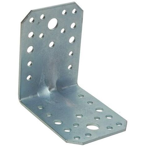 PIASTRA PER TRAVI PIEGATA  85X85MM L 65MM NERVATA ZINCATA BIANCO