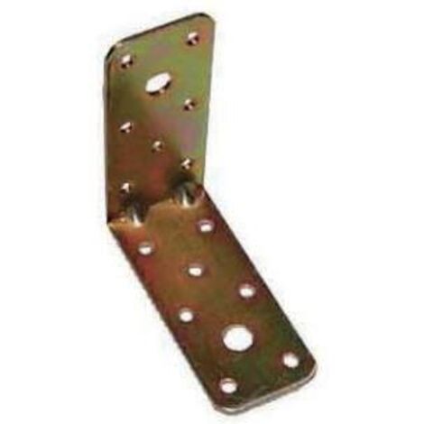 PIASTRA PER TRAVI PIEGATA  90X90MM L 40MM NERVATA ZINCO+
