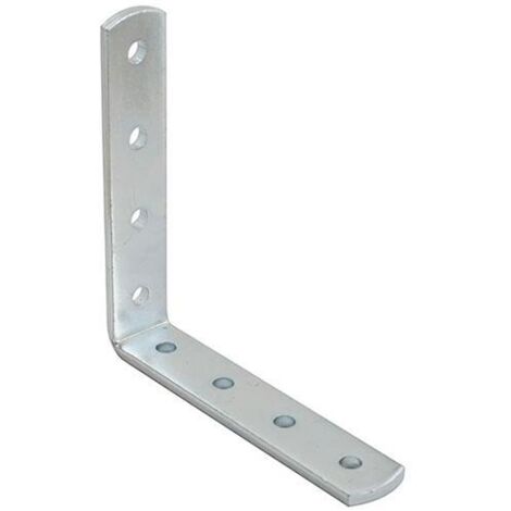 PIASTRA PIEGATA PESANTE 150X150MM L 20MM SP.4MM ZINCATO BIANCO