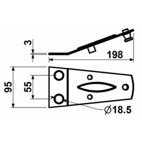 Piastra portacoltello adattabile Fahr 06563514