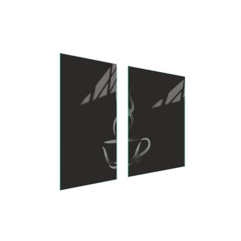 PIASTRA PROTETTIVA IN VETRO 75x52 CAFFÈ