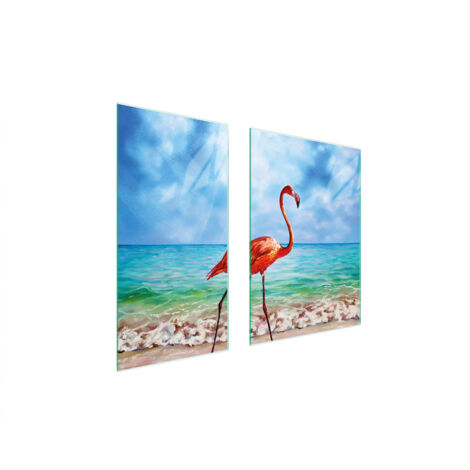 PIASTRA PROTETTIVA IN VETRO 75x52 FLAMINGO