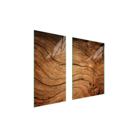PIASTRA PROTETTIVA IN VETRO 75x52 LEGNO