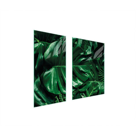 PIASTRA PROTETTIVA IN VETRO 75x52 MONSTERA