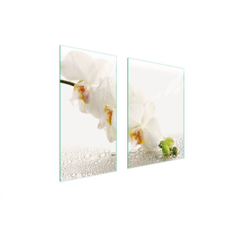 PIASTRA PROTETTIVA IN VETRO 75x52 ORCHIDEA