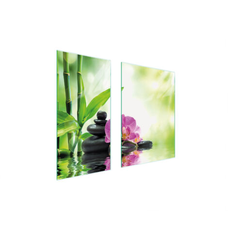 PIASTRA PROTETTIVA IN VETRO 75x52 ORCHIDEA