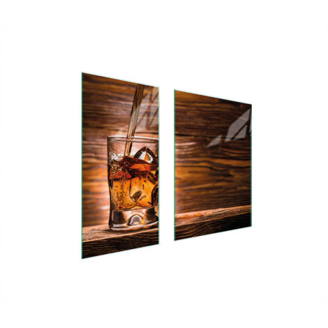 PIASTRA PROTETTIVA IN VETRO 75x52 WHISKY