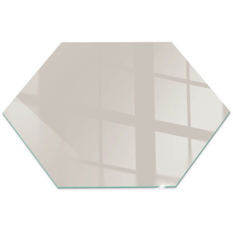 Piastra Protettiva In Vetro Con Grafica Decorativa Per Camino O Stufa Ideale Per Interni Moderni Colore Crema chiaro h40 cm