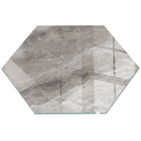Piastra Protettiva In Vetro Con Grafica Decorativa Per Camino O Stufa Ideale Per Interni Moderni Motivo in pietra naturale h40 cm