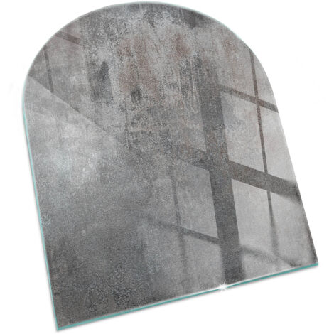 Piastra Protettiva In Vetro Con Grafica Decorativa Per Camino O Stufa Ideale Per Interni Moderni Motivo superficiale grezzo 80x70 cm