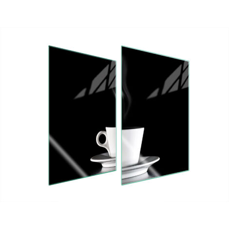 PIASTRA PROTETTIVA IN VETRO PER CUCINA 2x35x52 CAFFÈ