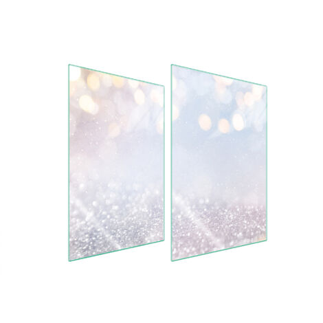 PIASTRA PROTETTIVA IN VETRO PER CUCINA 2x35x52 CHIARA