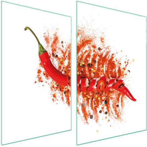 PIASTRA PROTETTIVA IN VETRO PER CUCINA 2x35x52 CHILLI
