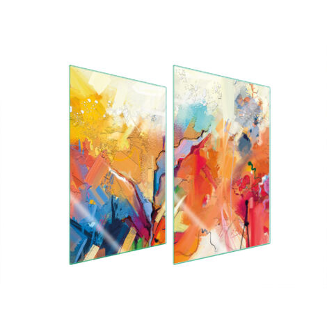 PIASTRA PROTETTIVA IN VETRO PER CUCINA 2x35x52 COLORE