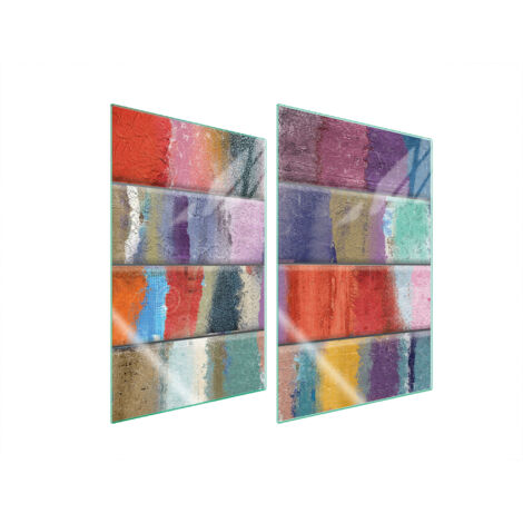 PIASTRA PROTETTIVA IN VETRO PER CUCINA 2x35x52 COLORE