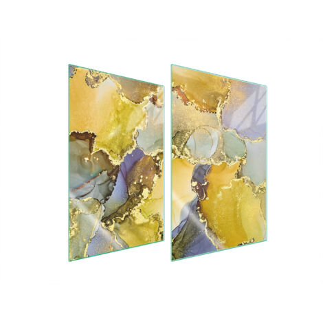 PIASTRA PROTETTIVA IN VETRO PER CUCINA 2x35x52 MARMO
