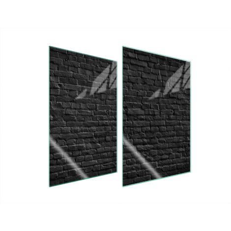 PIASTRA PROTETTIVA IN VETRO PER CUCINA 2x35x52 MATTONE