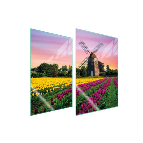 PIASTRA PROTETTIVA IN VETRO PER CUCINA 2x35x52 MEADOW